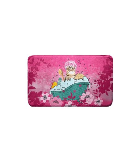 Tapis de Salle de Bain Chatibulle 45x75cm Rose