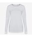 AWDis Womens/Ladies Girlie - T-shirt tri-blend à manches longues (Blanc) - UTPC2976