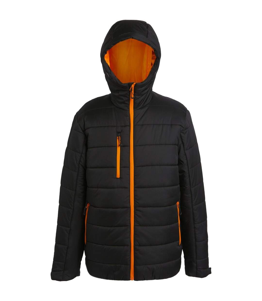 Mens Thermal Padded Jacket Black Orange Pop Regatta Professional-1