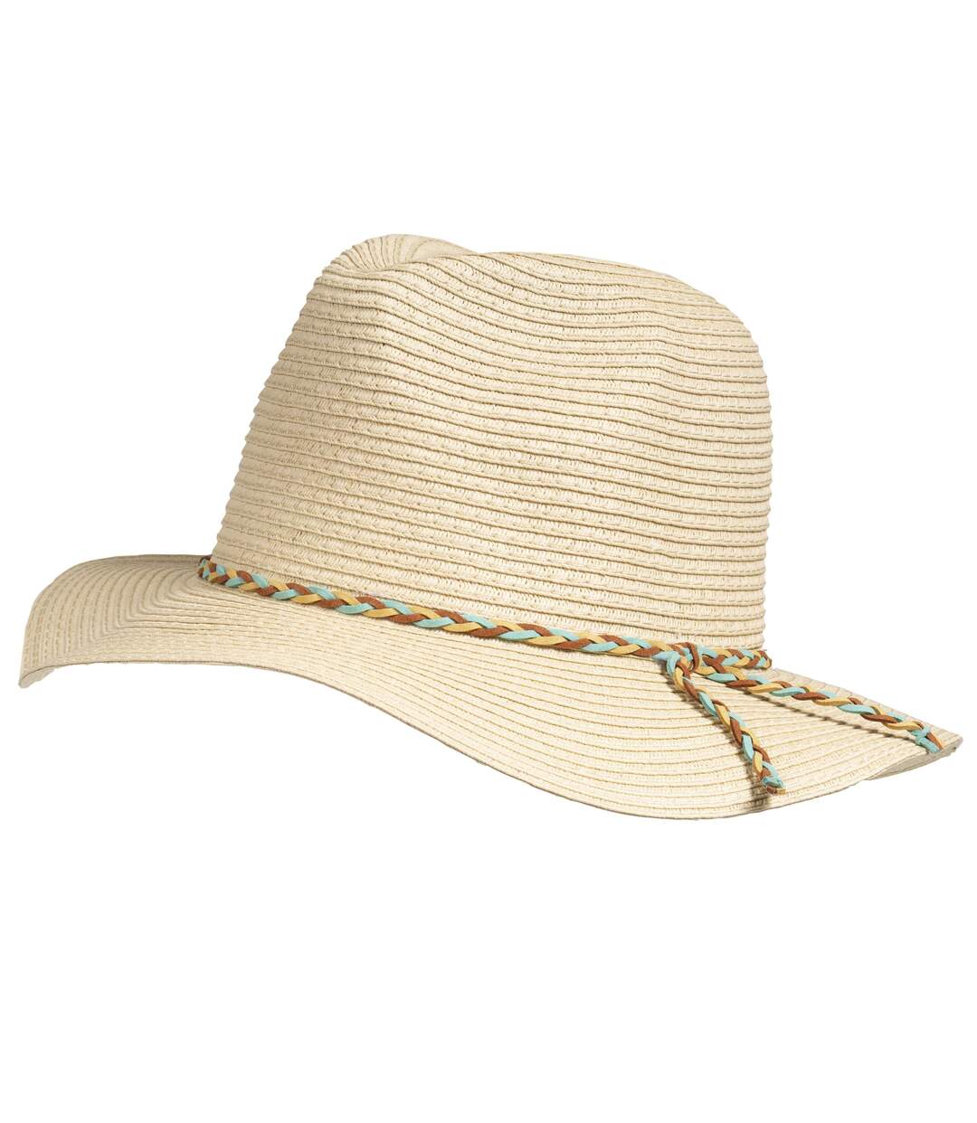 Isotoner Chapeau femme fedora tresse-1