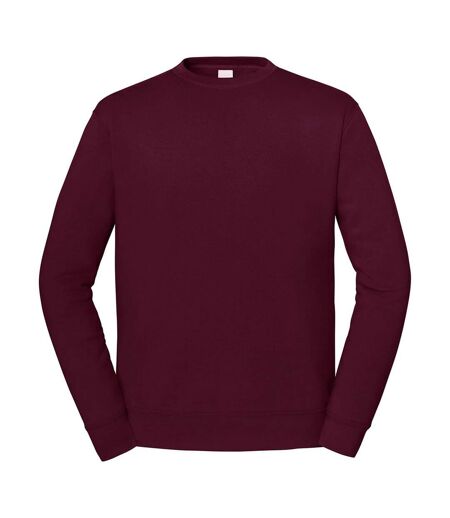 Mens Iconic Premium Set-in Sweatshirt Burgundy Fruit Of The Loom
