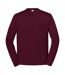 Mens Iconic Premium Set-in Sweatshirt Burgundy Fruit Of The Loom-1