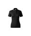 Womens/ladies Resist Heavyweight Polo Shirt Black Rimeck-2