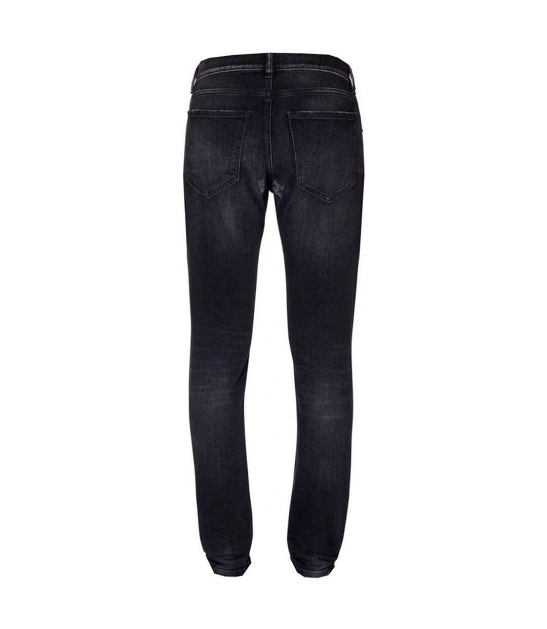 Jean Motif Déchiré D-strukt Homme Noir Diesel-2