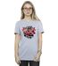 Disney Femme/Ladies Cars Lightning McQueen Collage Cotton Boyfriend T-Shirt (Gris sportif) - UTBI16204-2