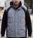 SEDETEX SH1138G — Gilet sans manches gris et noir : protection imperméable et visibilité accrue-1