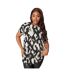 T-shirt Manches Courtes Femme Noir Yours-2