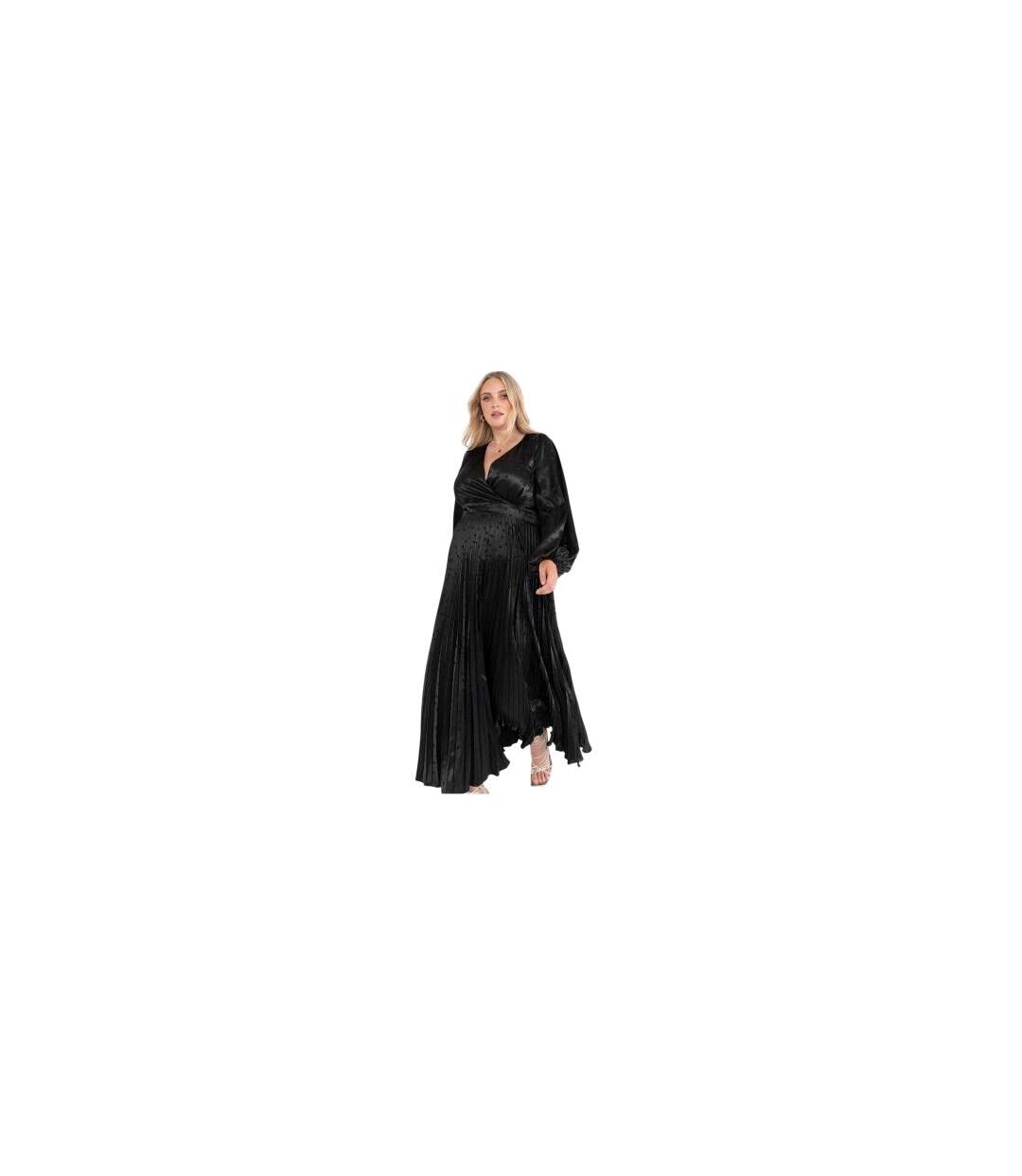 Robe Portefeuille Femme Noir Lovedrobe-1