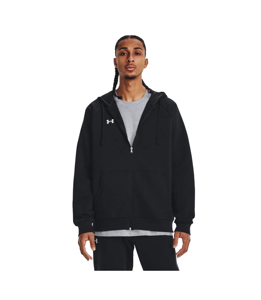 Veste À Capuche Sportstyle Rival Homme Noir Under Armour-1