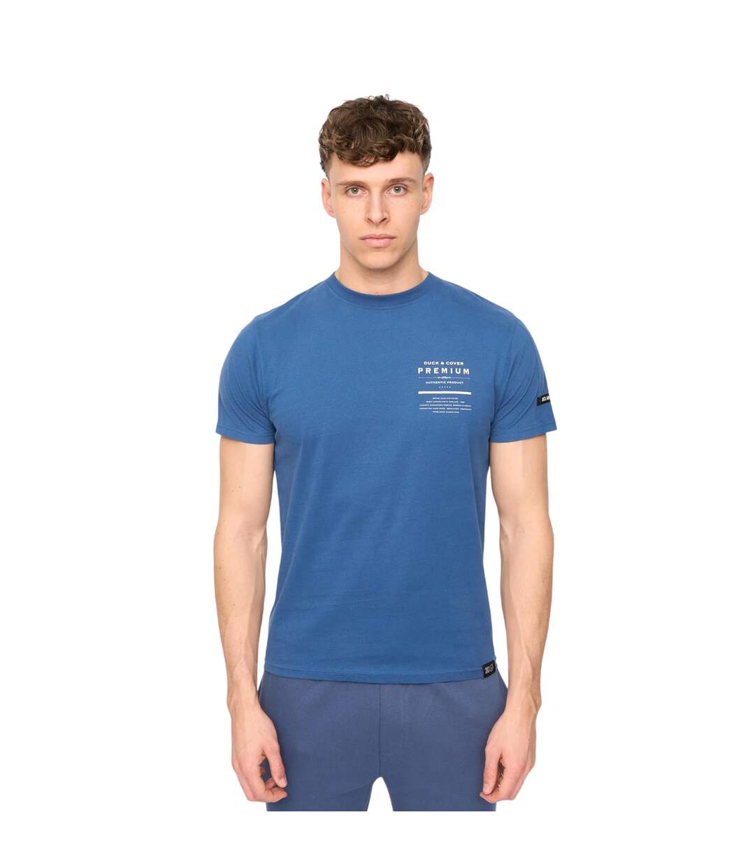 T-shirt Rayland Homme Bleu Duck And Cover-2