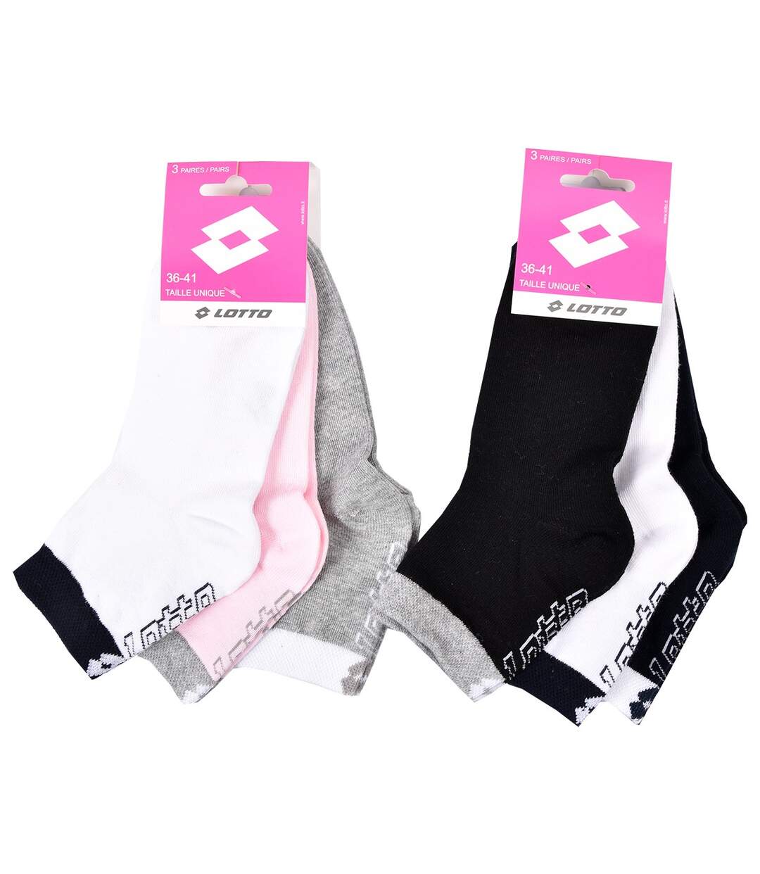 Chaussettes Femme LOTTO Pack de 6 paires QUARTER 2114-3