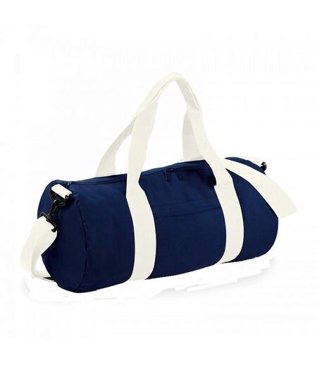 Bagbase Plain Varsity Barrel/Duffel Bag (5 Gallons) (Pack of 2) (French Navy/Off White) (One Size) - UTBC4425