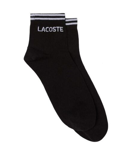 Chaussettes De Sport Adulte Noir Blanc Lacoste