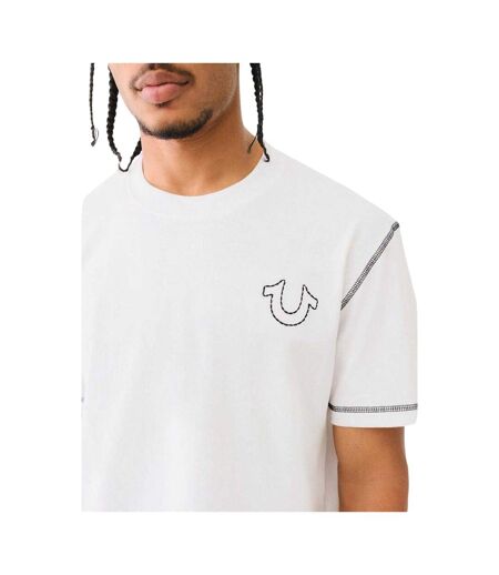 T-shirt Motif/style Fer À Cheval Homme Blanc True Religion