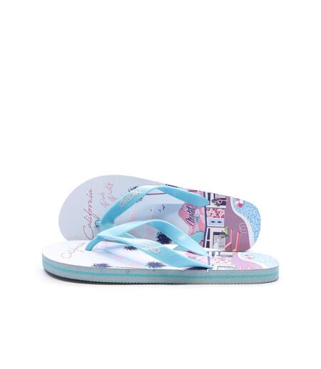 Tongs bleu/rose femme longboard calasi t1