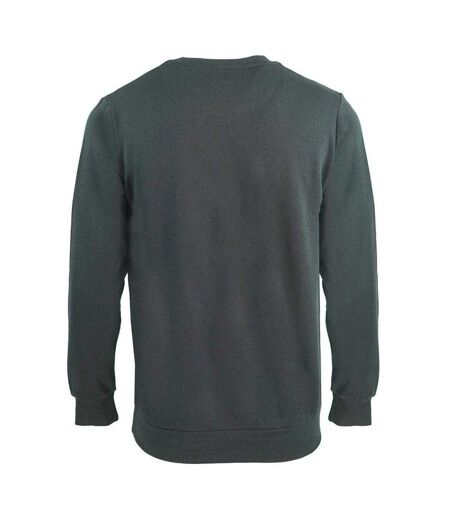 Mens Crest Crew Neck Sweatshirt Black Aquascutum