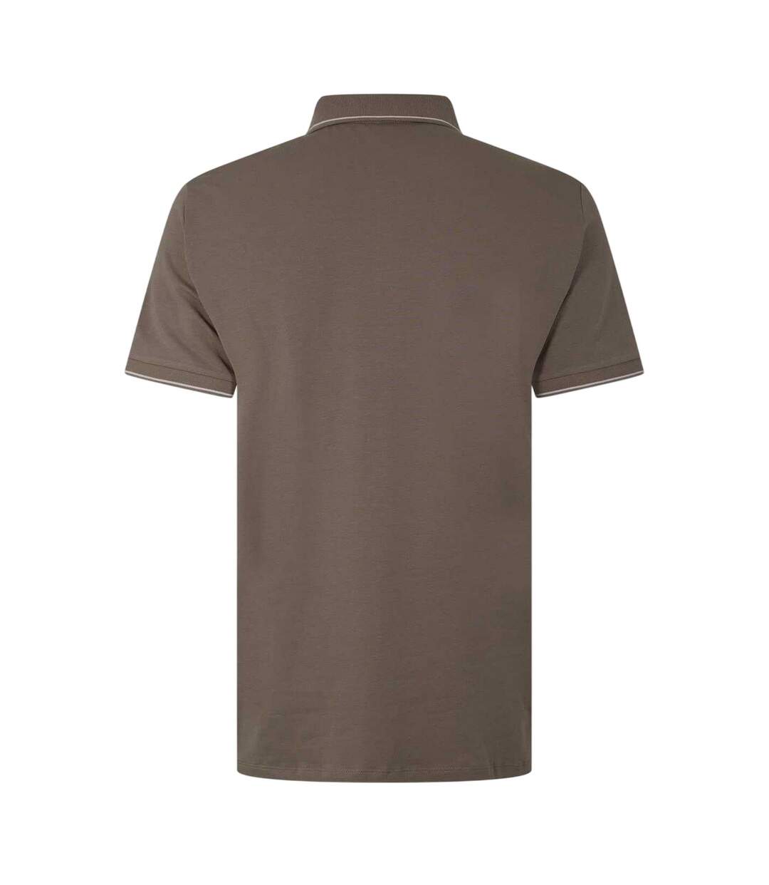 Mens Stripe Quarter Zip Polo Shirt Cashew Armani Exchange-3