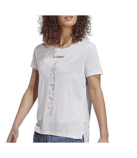 T-Shirt blanc femme adidas agr