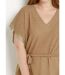 T-shirt long brillant doré manches chauve-souris-4