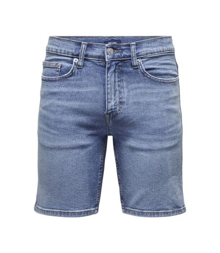 Short en jean bleu homme only & sons sweft