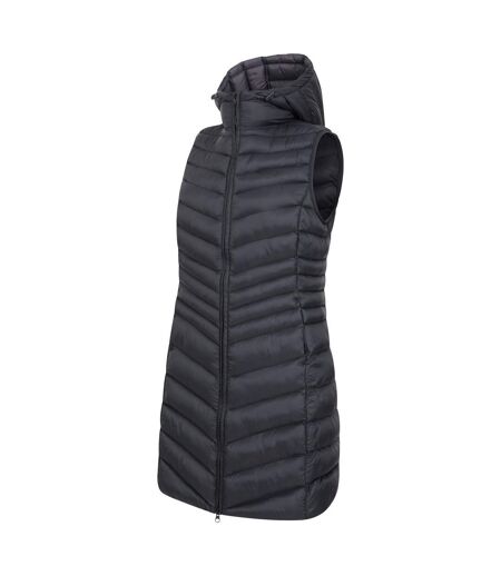 Mountain Warehouse Womens/Ladies Florence Padded Long Vest (Black) - UTMW1267