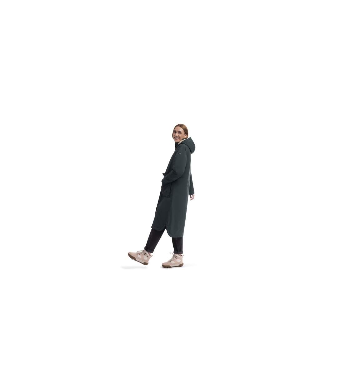 Veste Imperméable Abby Femme Vert Foncé Trespass-1