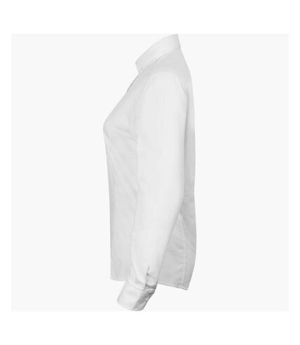 Henbury Womens/Ladies Modern Long Sleeve Oxford Shirt (White) - UTRW5424