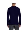 Gildan Mens Soft Style Long Sleeve T-Shirt (Navy)