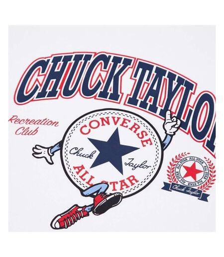 T-shirt blanc homme converse chucks retro collegiate - m