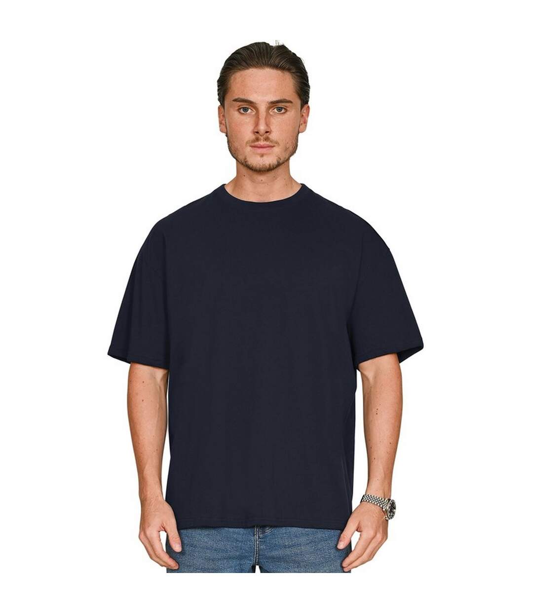 T-shirt Adulte Bleu Marine Casual Classics-1