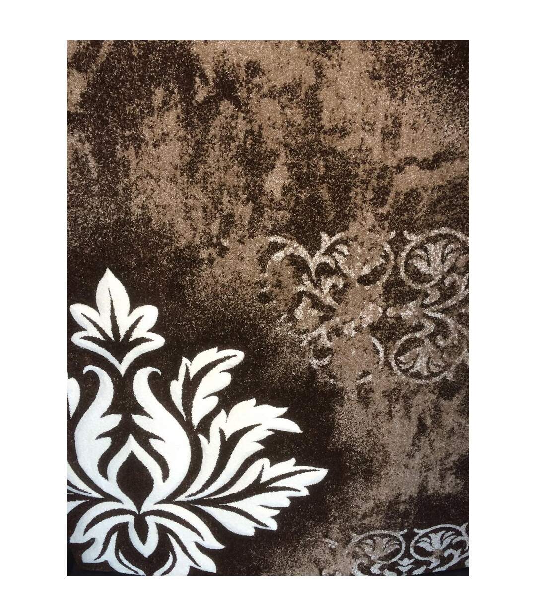 Tapis salon et chambre tissé motif baroque LAR-3