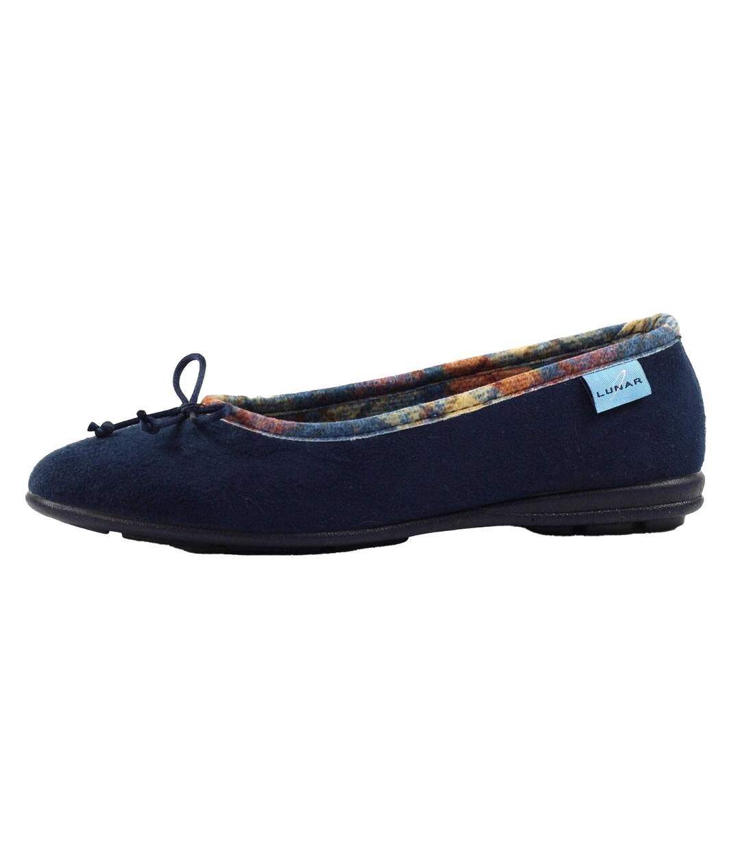 Chaussons Motif/style Nœud Femme Bleu Lunar-3