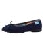 Chaussons Motif/style Nœud Femme Bleu Lunar-3