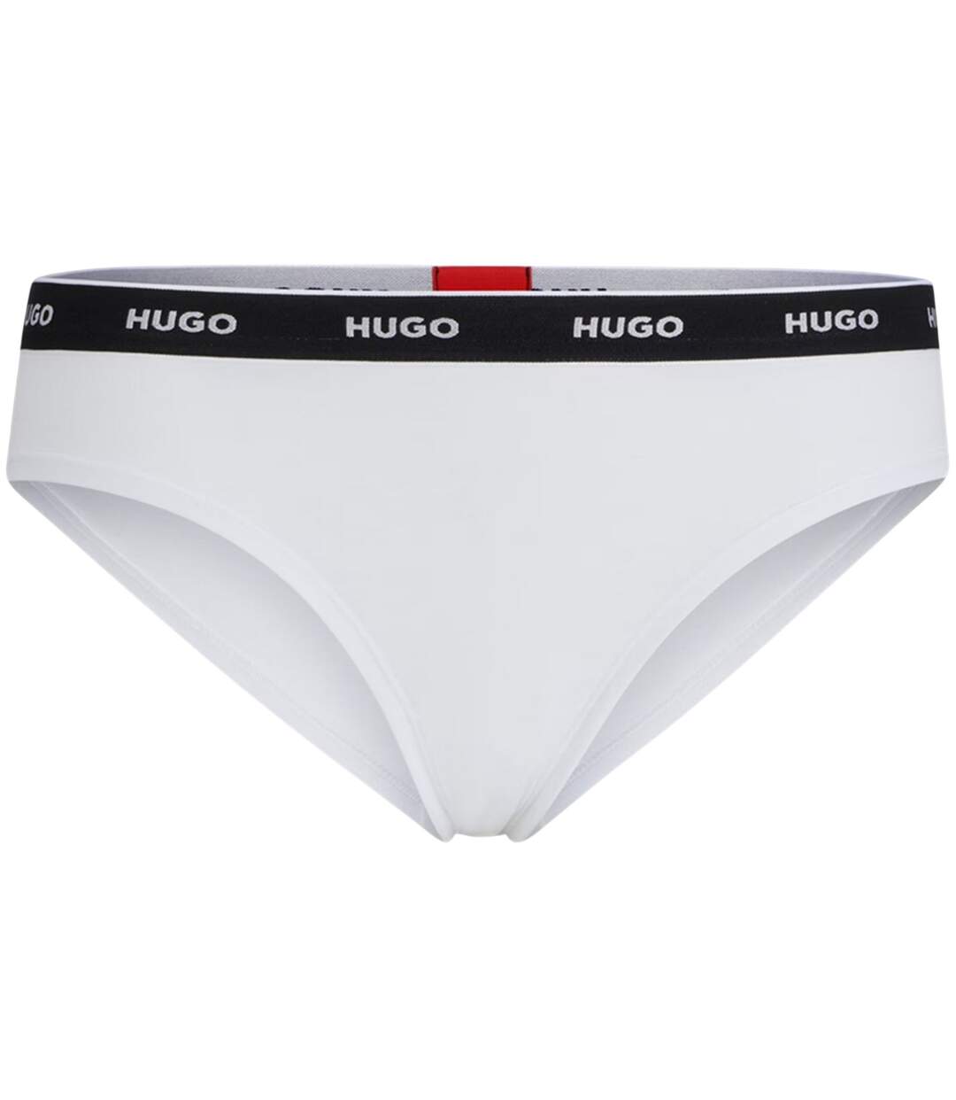 Womens/ladies Mid Rise Briefs White Hugo-2