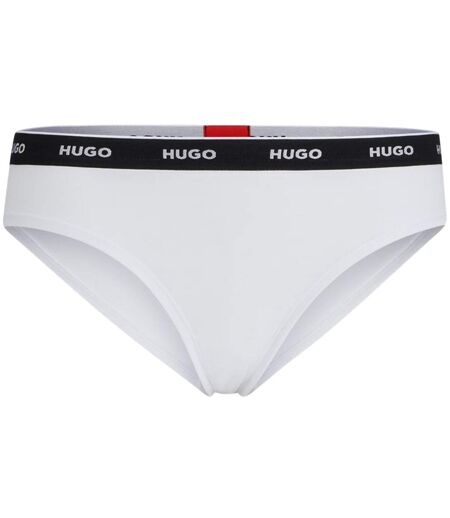 Womens/ladies Mid Rise Briefs White Hugo