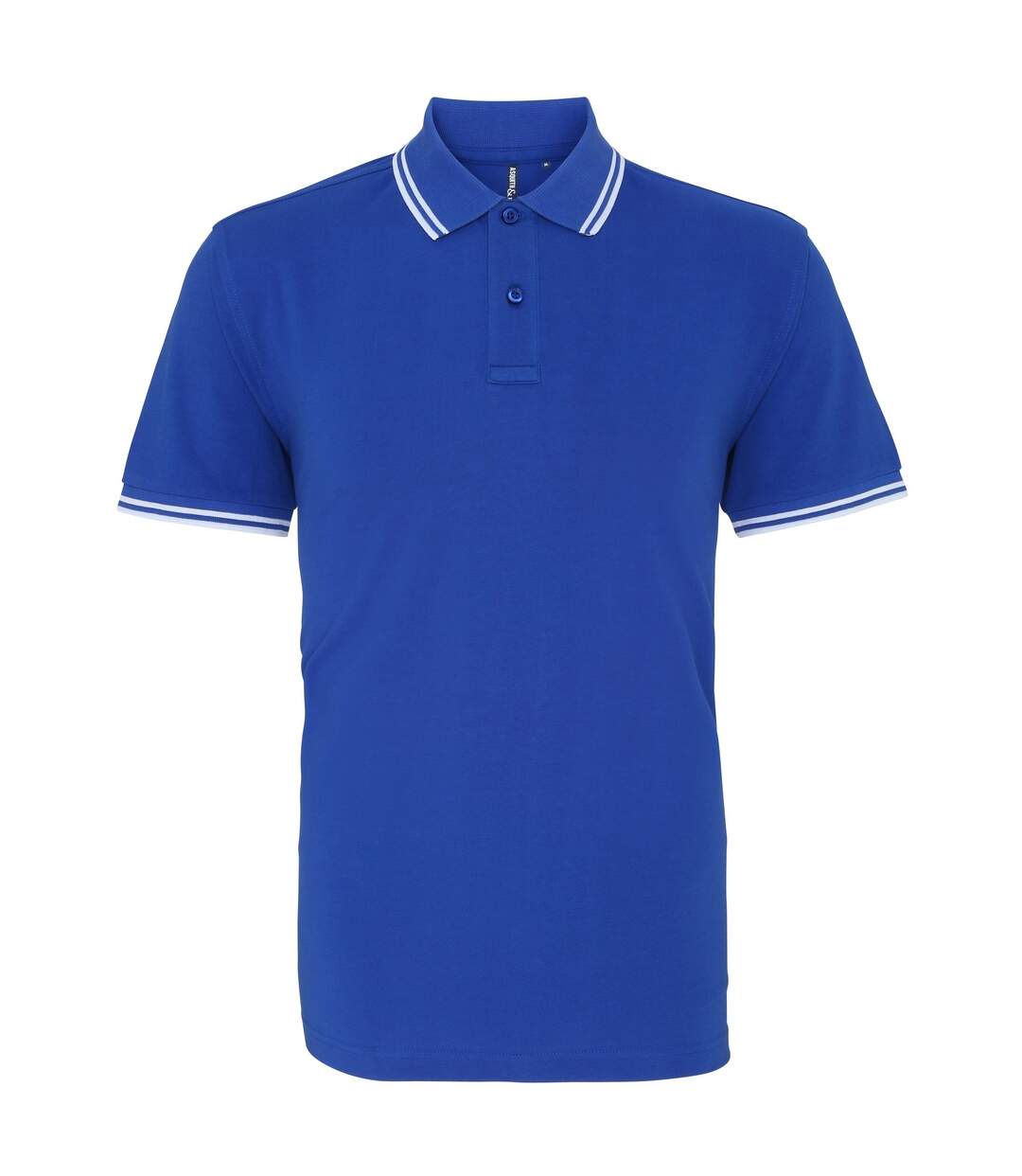 Polo homme bleu roi/blanc Asquith & Fox-1