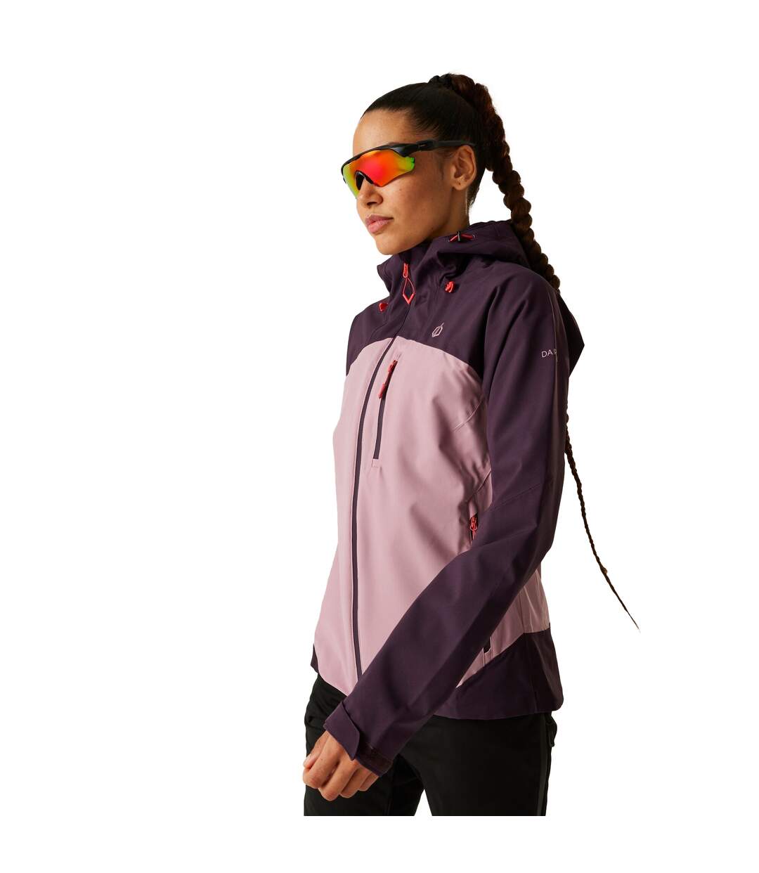 Womens/ladies Torrek Ii Colour Block Waterproof Jacket Deep Plum Lilas Dare 2B-1