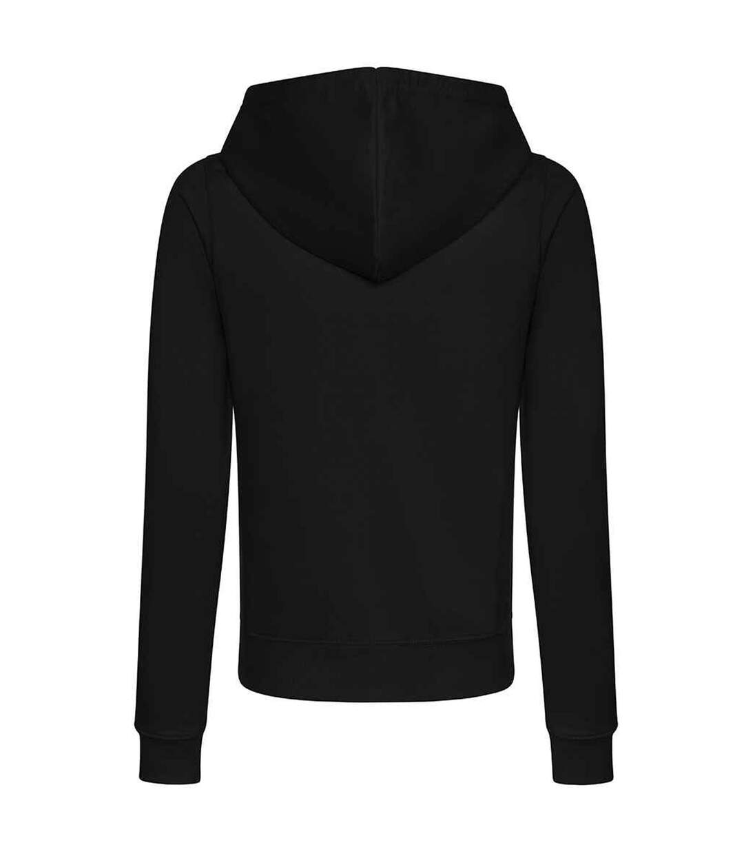 Womens/ladies College Hoodie Deep Black Awdis-2