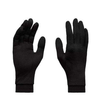 Gants noir mixte homme cairn silk gloves - t10