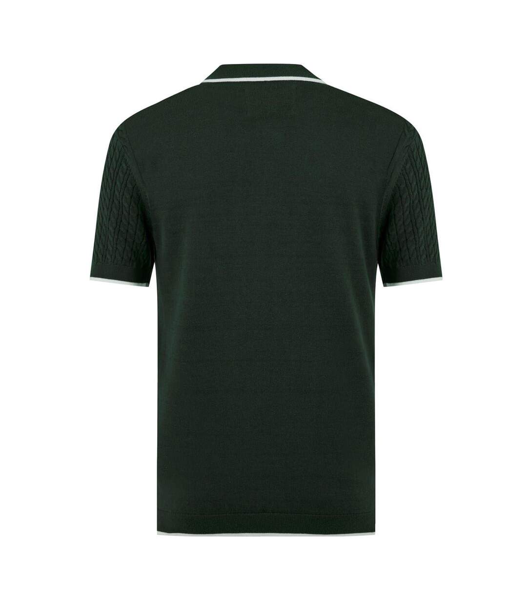 Mens Braided Regular Short-sleeved Polo Shirt Evergreen Jack Wills-2