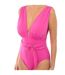 V-neckline swimsuit MM7M761 woman