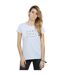Disney T-shirt en coton déconstruit Mickey Mouse Femme/Ladies (Gris sportif) - UTBI32534-2