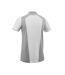 Mens Advanced Chest Pocket Polo Shirt Grey White Mascot-2