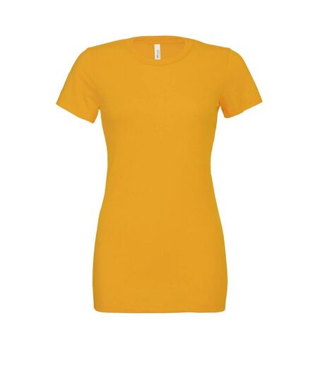 Bella + Canvas Womens/Ladies Jersey Relaxed Fit T-Shirt (Mustard Yellow)