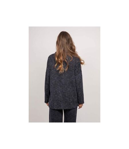 Haut à carreaux col chemise FARKANE - Dona X Lisa