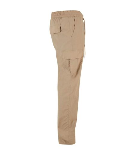 Mens Nylon Straight Leg Cargo Trousers Concrete Urban Classics