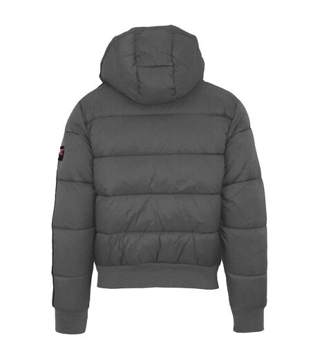 Unisex Adult Taped Sleeve Padded Jacket Grey Plein Sport