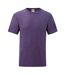 T-shirt Valueweight Homme Violet Chiné Fruit Of The Loom-1