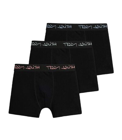 Lot de 3 boxers noirs homme teddy smith boxer 1ts/52/7 - l