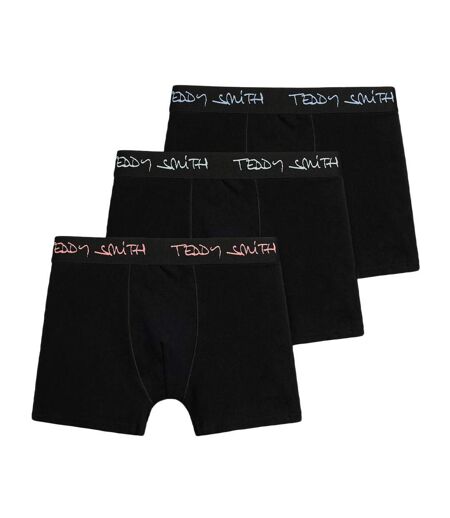 Lot de 3 boxers noirs homme teddy smith boxer 1ts/52/7 - l